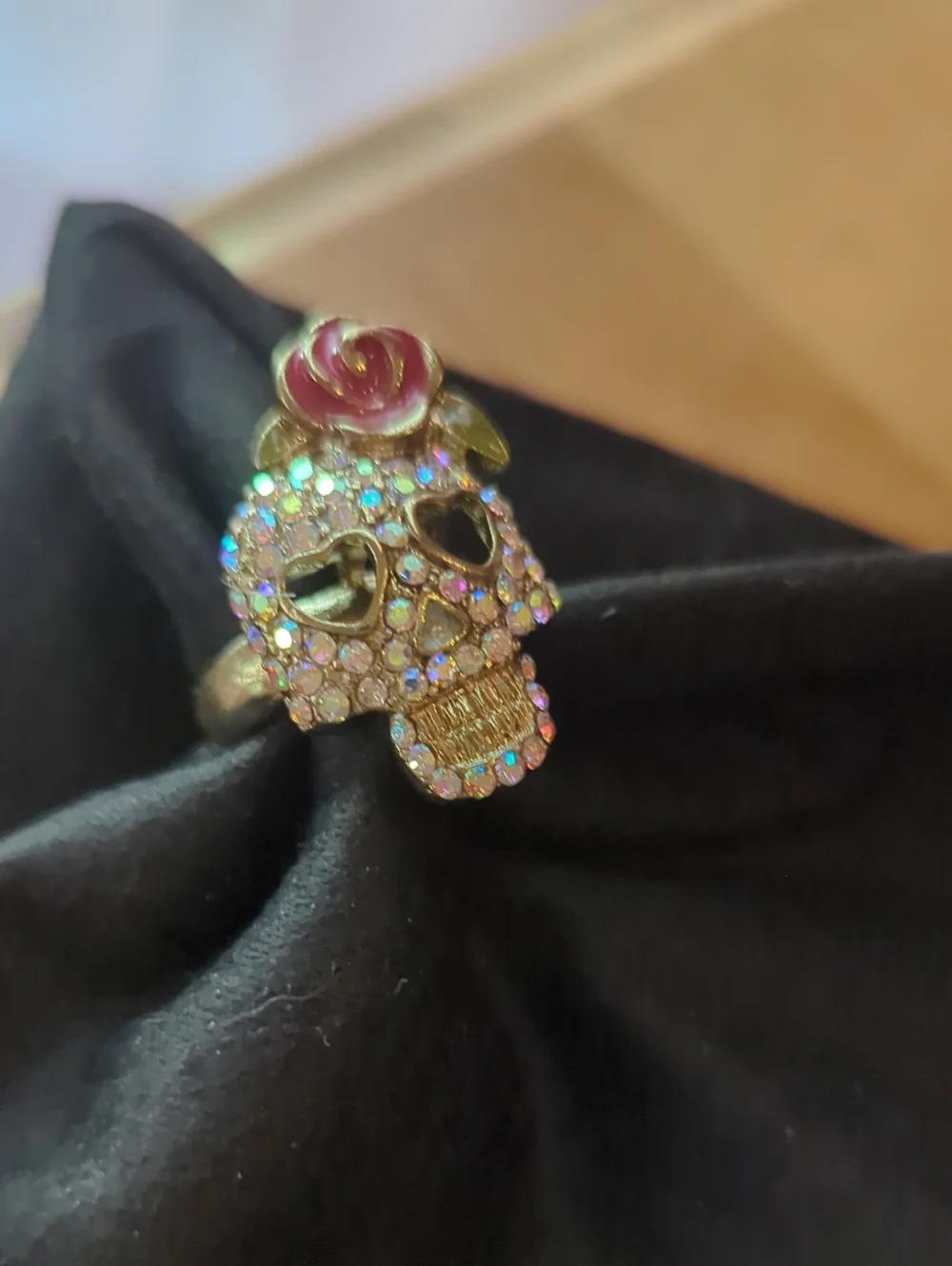 Betsey Johnson Sugar Skull Ring